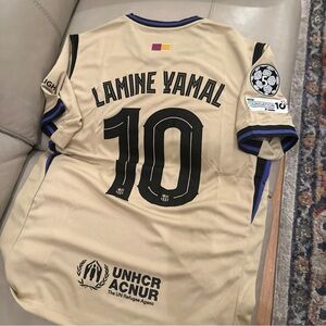 Men’s  FC Barcelona × Kobe Bryant  2025/26 Jersey Lamine Yamal Fits XL